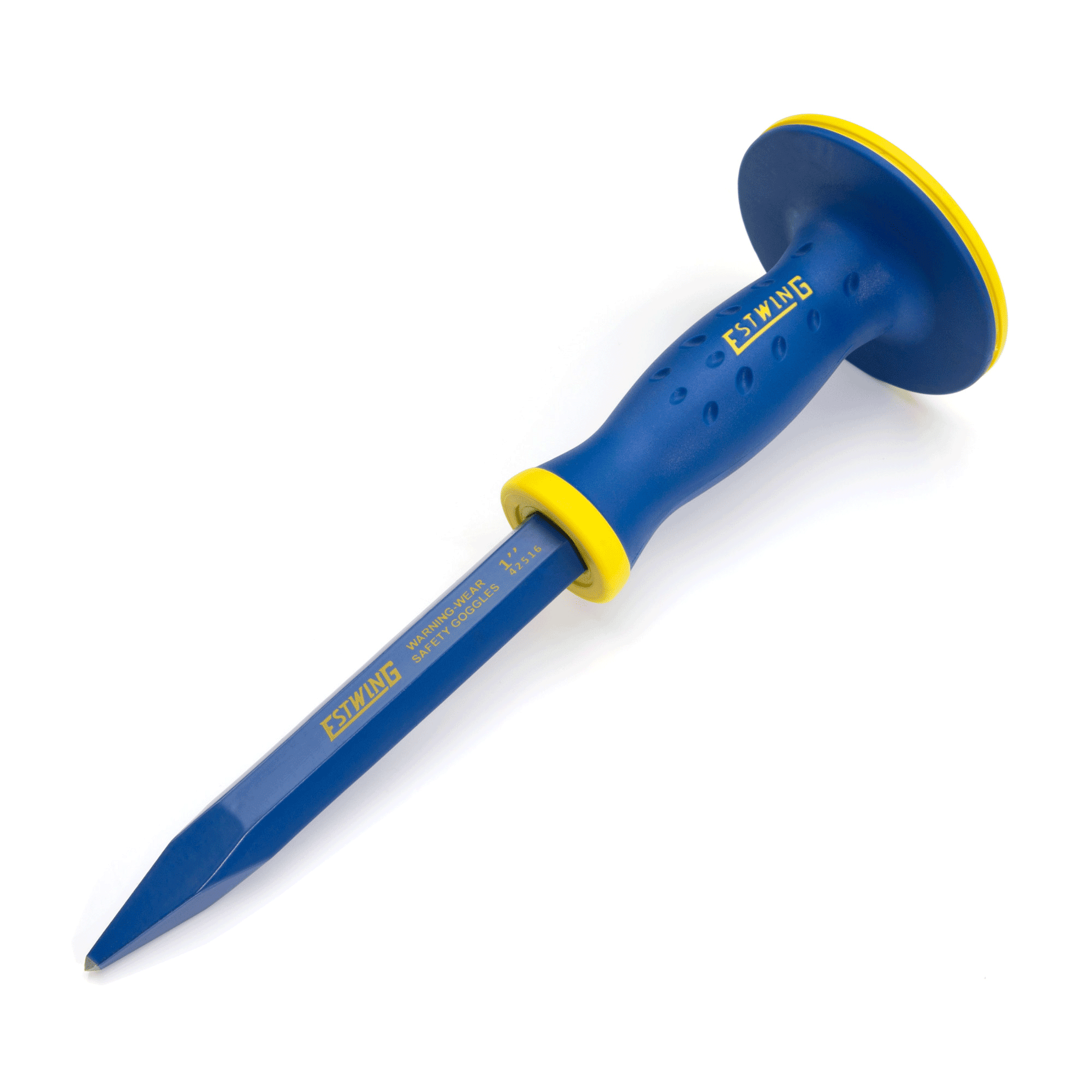 5/8Inch Pointed Tip Masonry Chisel with Grip Guard Estwing